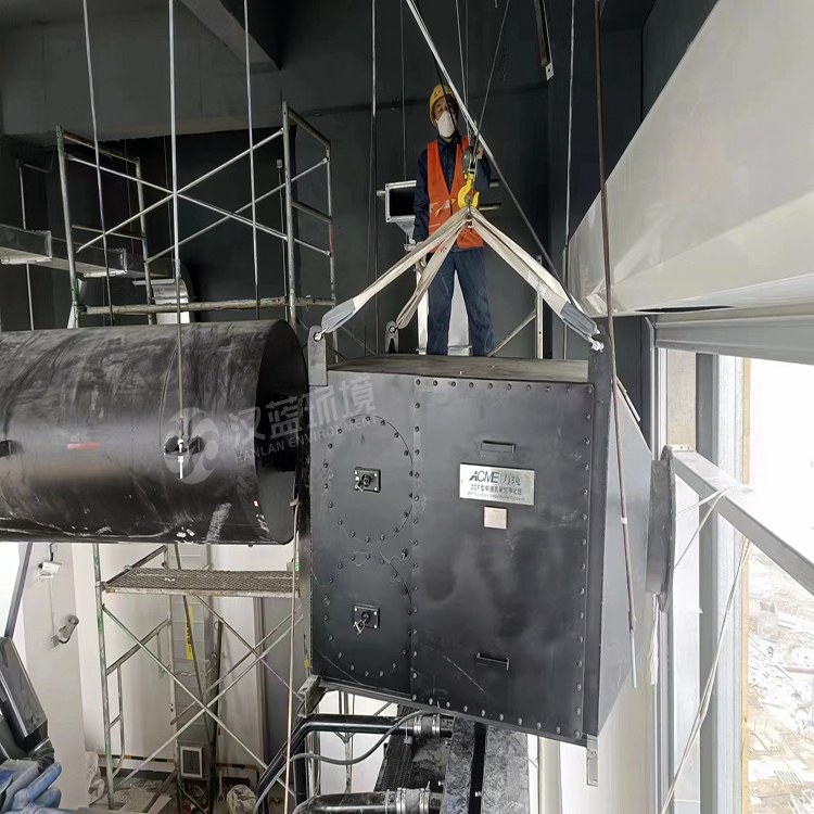 碳煙顆粒危害大，機組尾氣需凈化 ——發(fā)電機組黑煙凈化器在某單位安裝運行